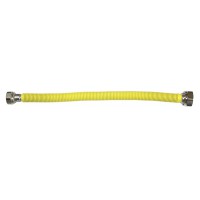 Tubo inox gaz  ff/mf  rev. Amarelo/Branco