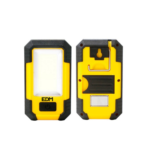 LANTERNA LED PROF GANCHO E IMAN COB 500 LUMENS 8W