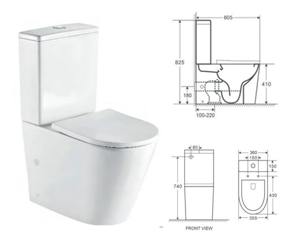 SANITA LUCA COMP+TANQUE+TAMPO SOFTCLOSE BRANCO