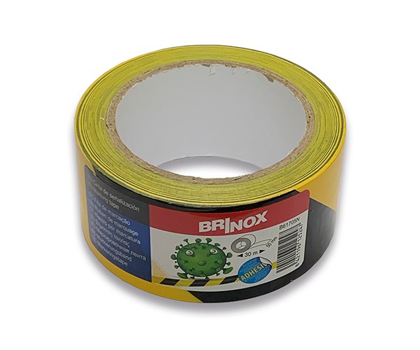 BRINOX FITA MARCAÇÃO 50mmx30m PRETO/AMARELO