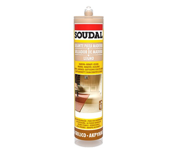 SELANTE P/MADEIRA ACRILICO 300ml SAPELLY - SOUDAL