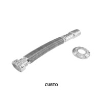 SIFÃO FLEX. C/ESP. CURTO P/P 1 1/4x40-32 CROMO