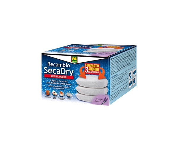 RECARGA DESUMIDIFICADOR PACK 3x450gr