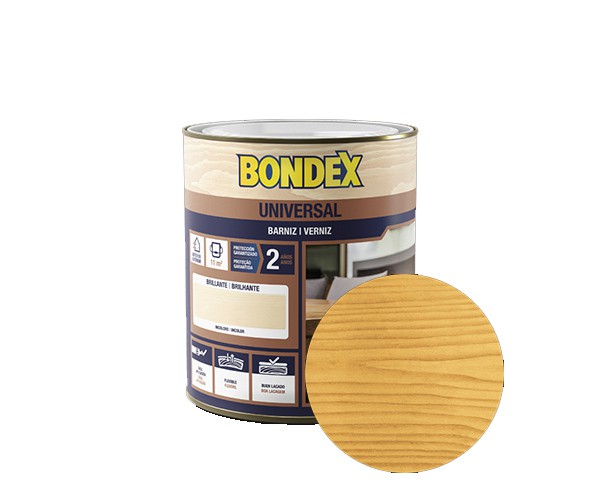 BONDEX UNIVERSAL BRILHANTE INCOLOR  0,75Lt