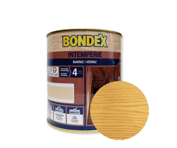 BONDEX INTEMPERIE BRILHANTE INCOLOR  0,75 Lt