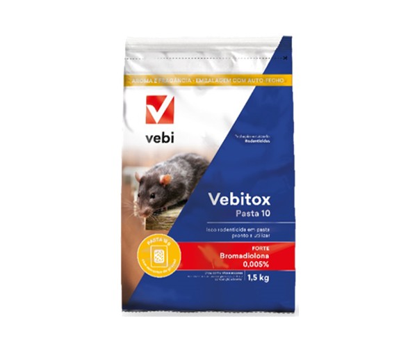 VEBITOX PASTA 10  P/ RATOS 1,5 Kg