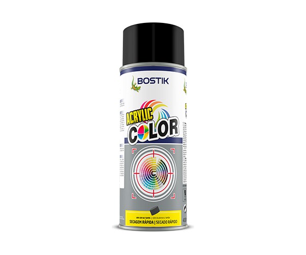 TINTA SPRAY COLOR DB PRETO BRILHANTE 400ml - 9005