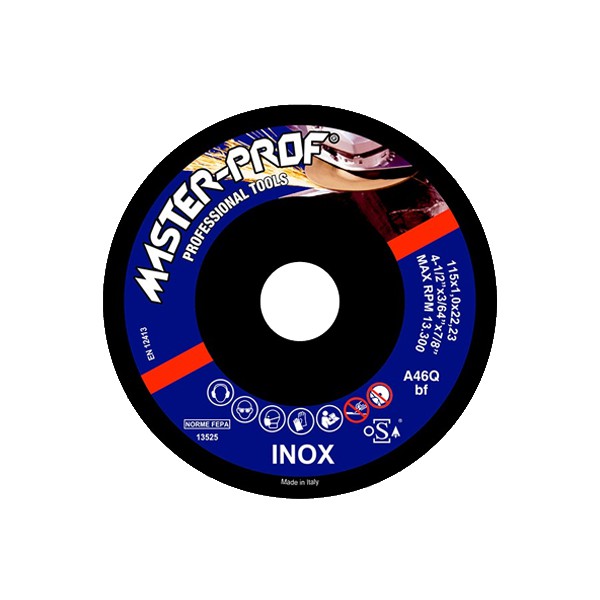 DISCO ABRASIVO INOX 180x1,6x22 - MASTER